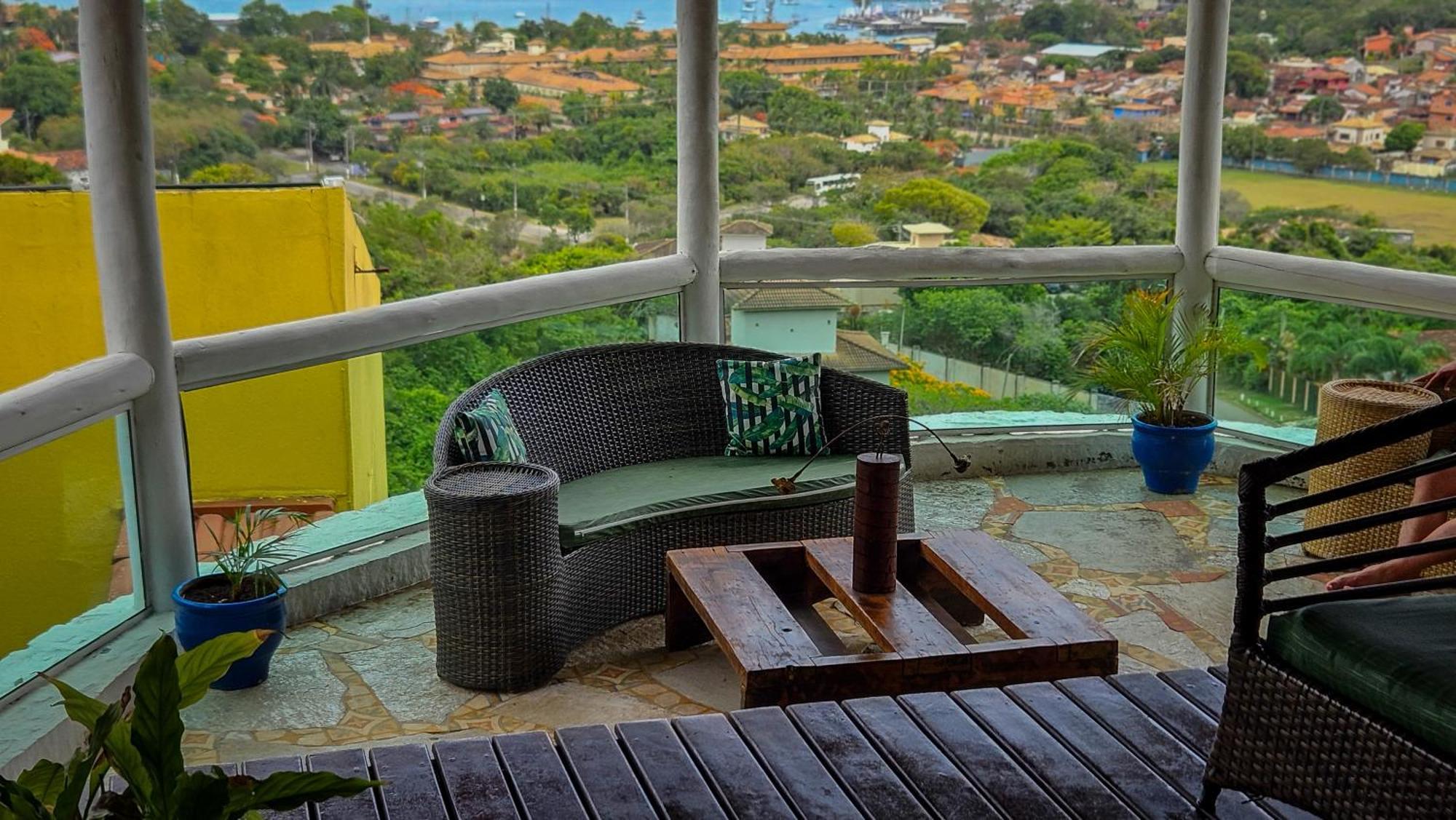 Отель Bella Vista Ocean View Armacao dos Buzios Экстерьер фото A balcony in the city of Niterói, Brazil